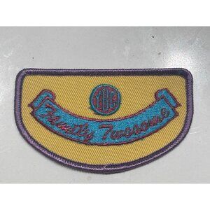 YBC Family Twosome Youth Bowling Council Yellow Bowling Patch
